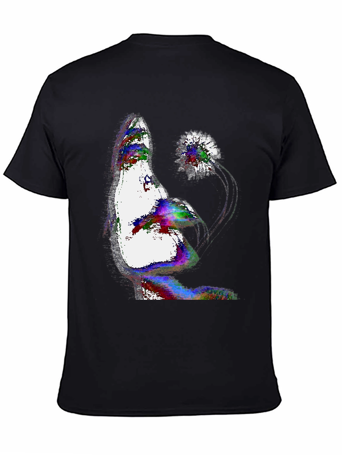 Abstract Art T-Shirt - Mens Black Tee
