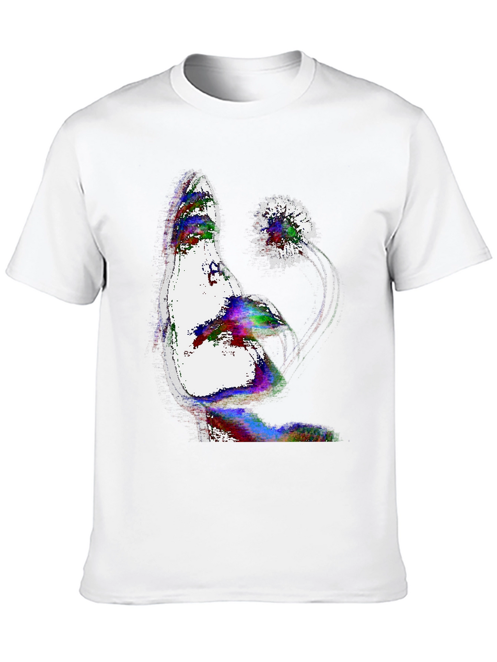 Abstract Art T-Shirt - Mens Black Tee