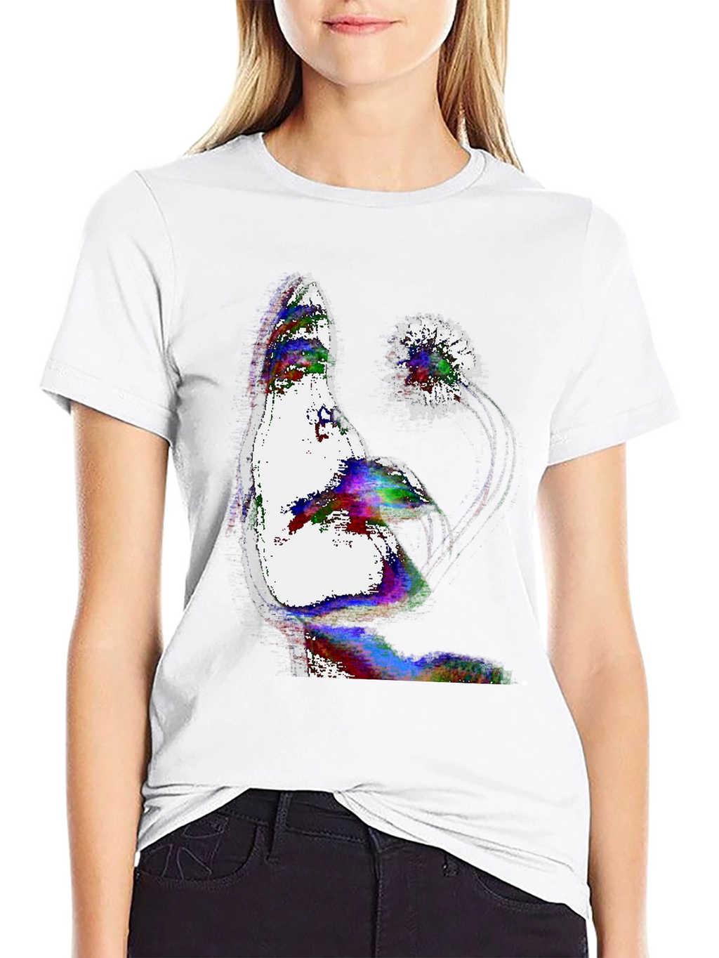 Abstract Art T-Shirt - Mens Black Tee