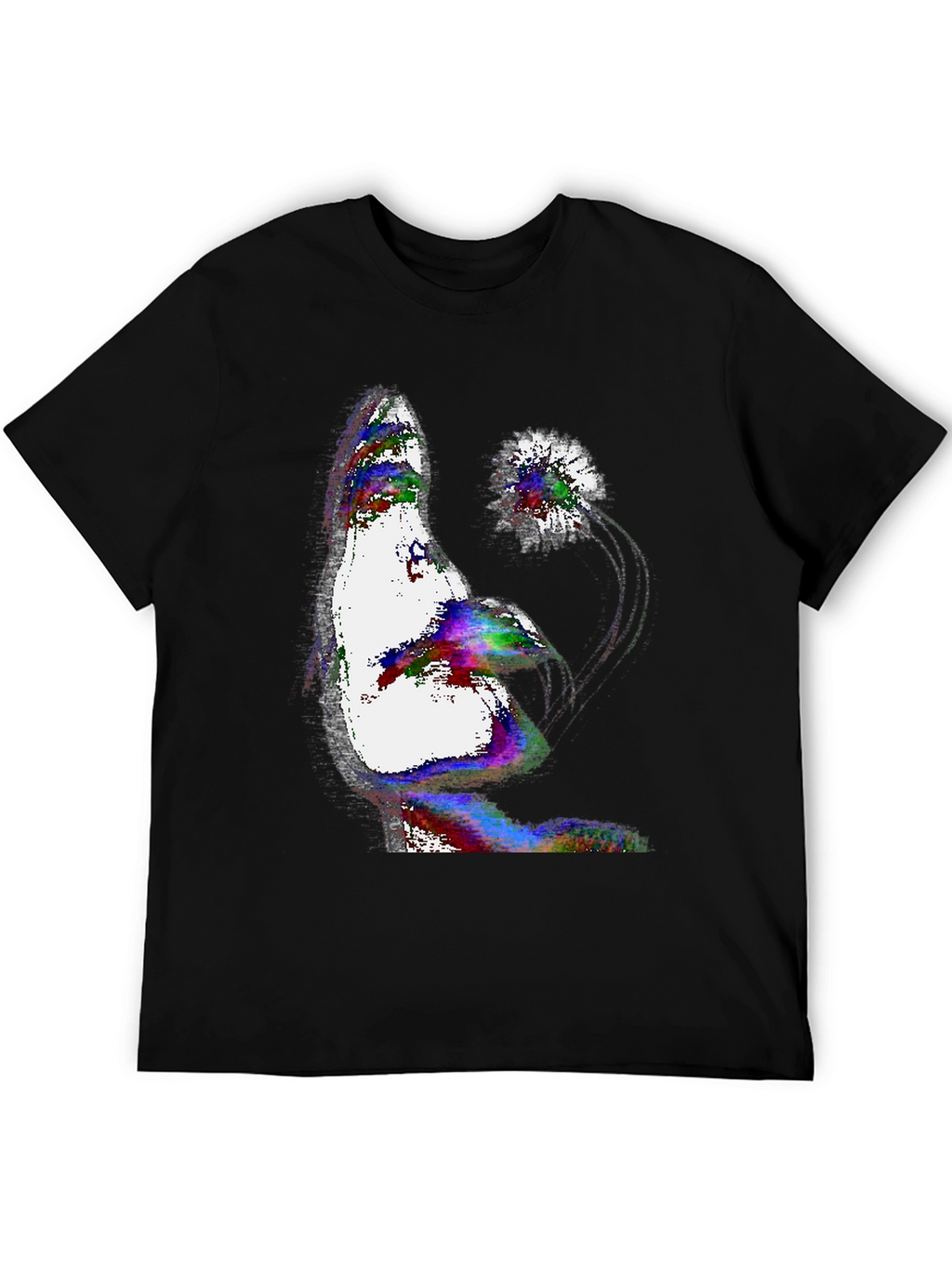 Abstract Art T-Shirt - Mens Black Tee