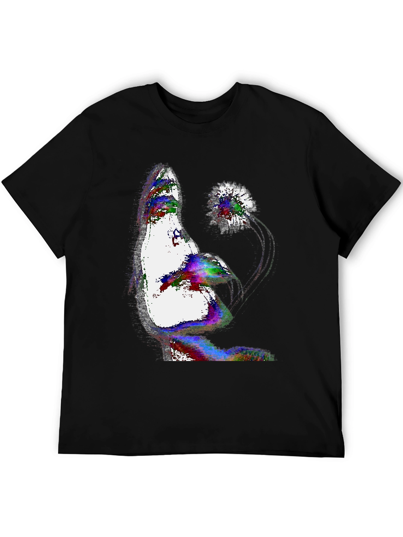 Abstract Art T-Shirt - Mens Black Tee