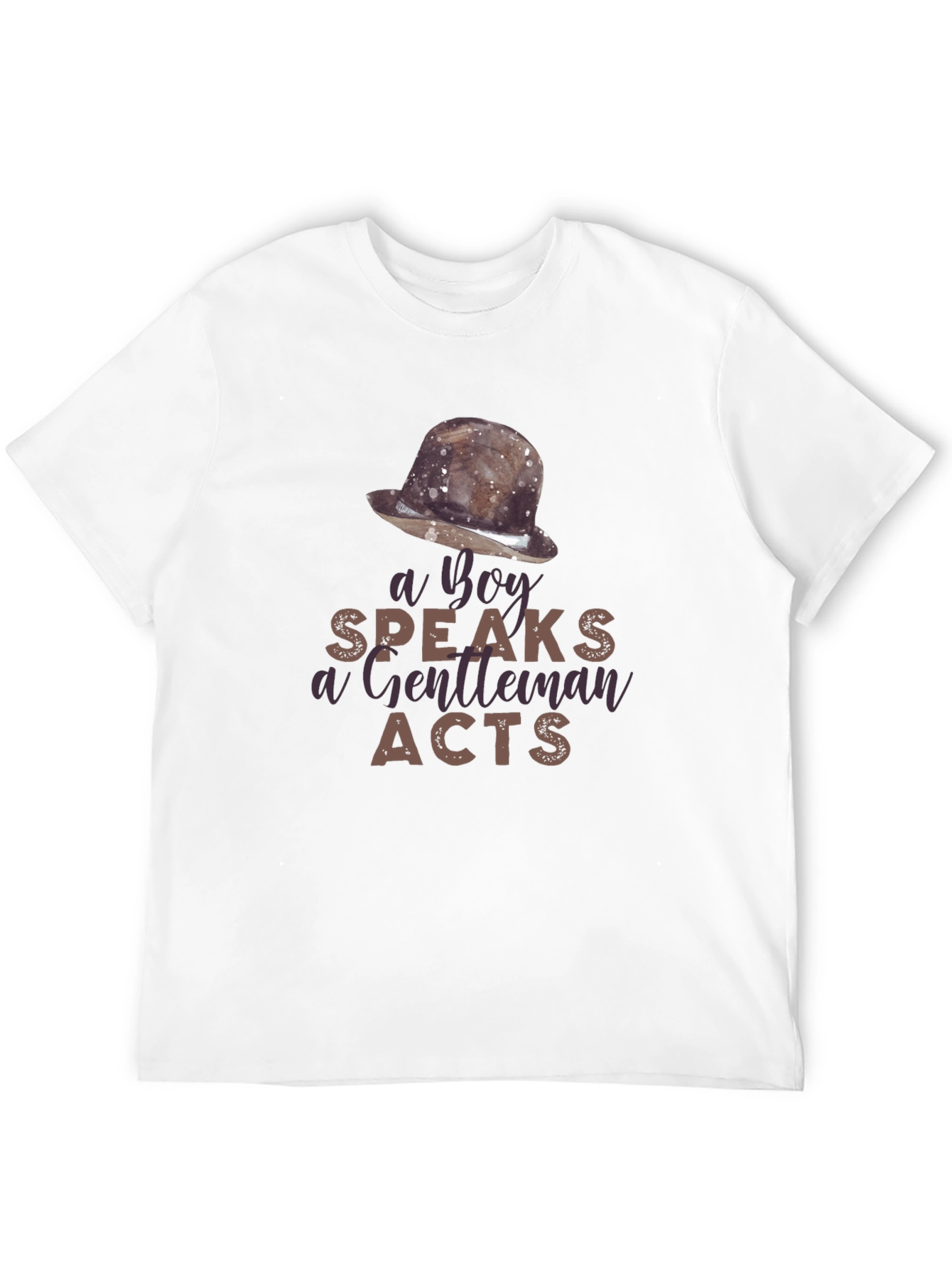 A Boy Speaks Gentleman Acts Graphic T-Shirt