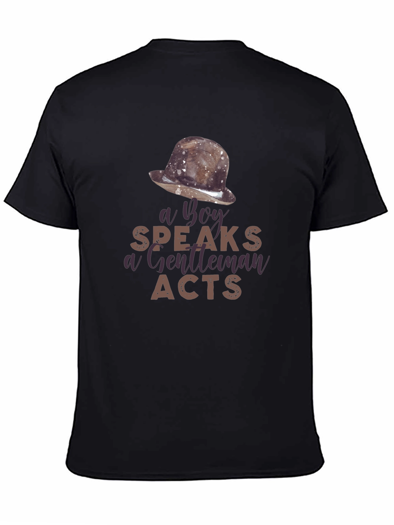 A Boy Speaks Gentleman Acts Graphic T-Shirt