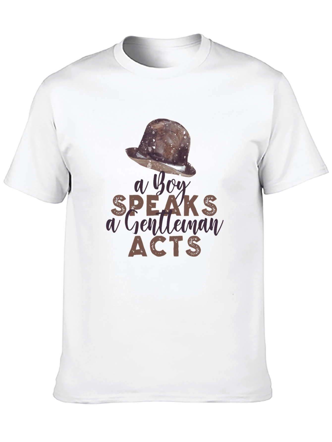 A Boy Speaks Gentleman Acts Graphic T-Shirt