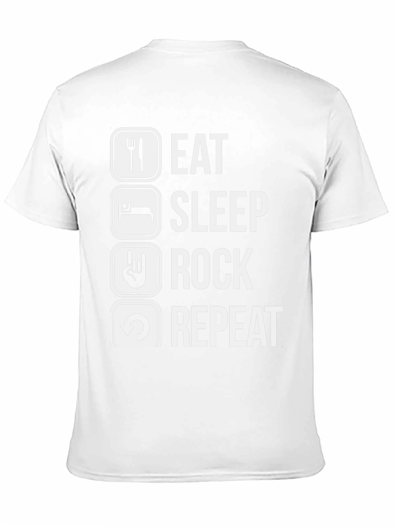 Eat Sleep Rock Repeat Graphic T-Shirt