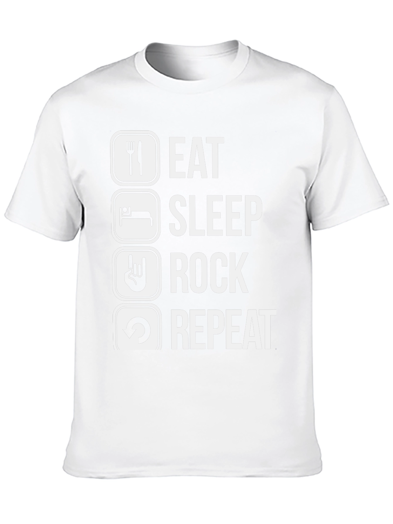Eat Sleep Rock Repeat Graphic T-Shirt