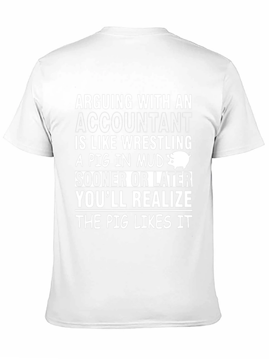 Accountant Pig T-Shirt Funny Accounting Gift