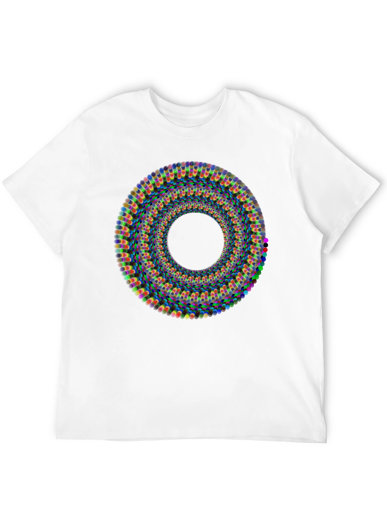 Abstract Illusion Black T-Shirt