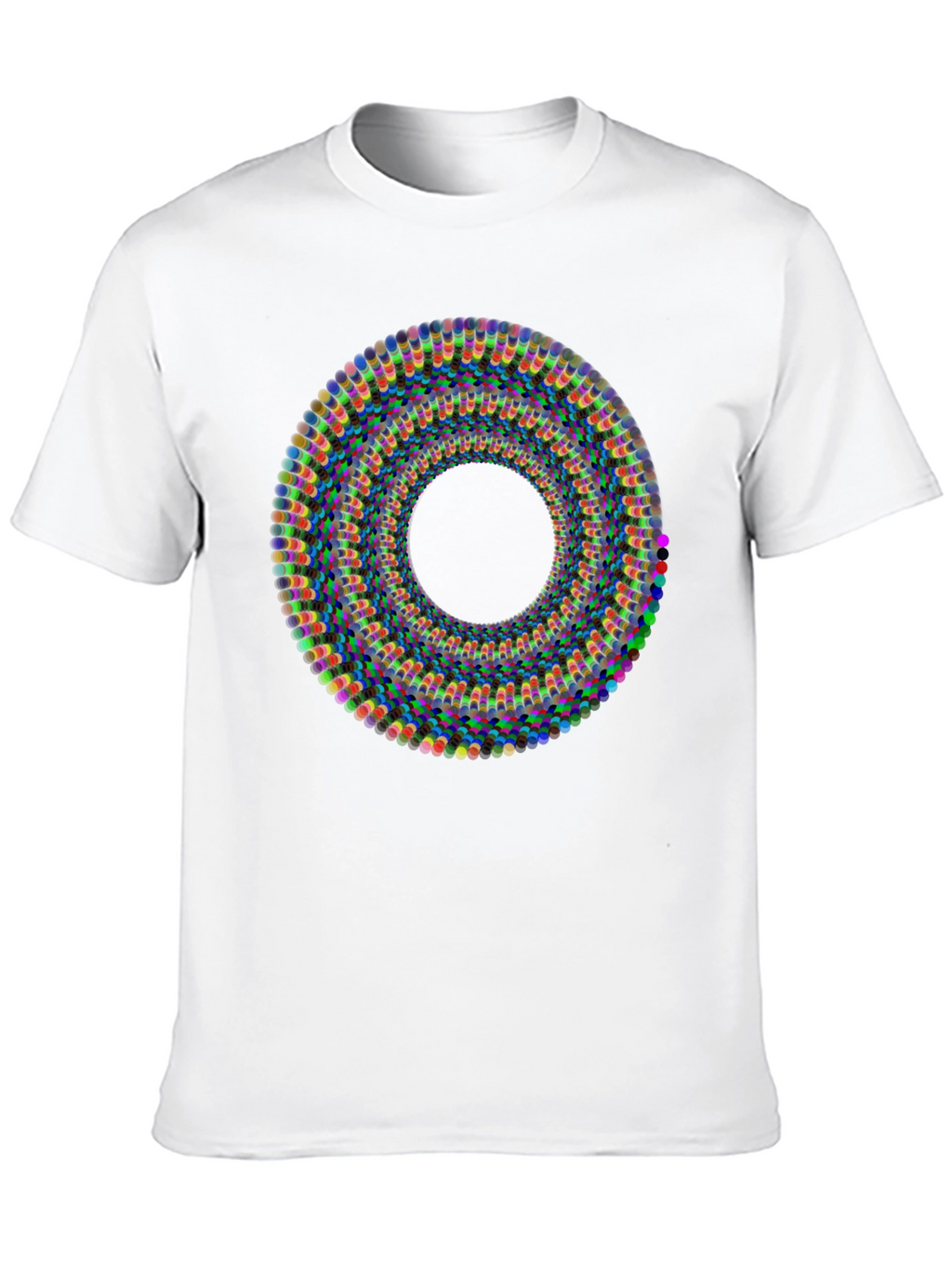 Abstract Illusion Black T-Shirt