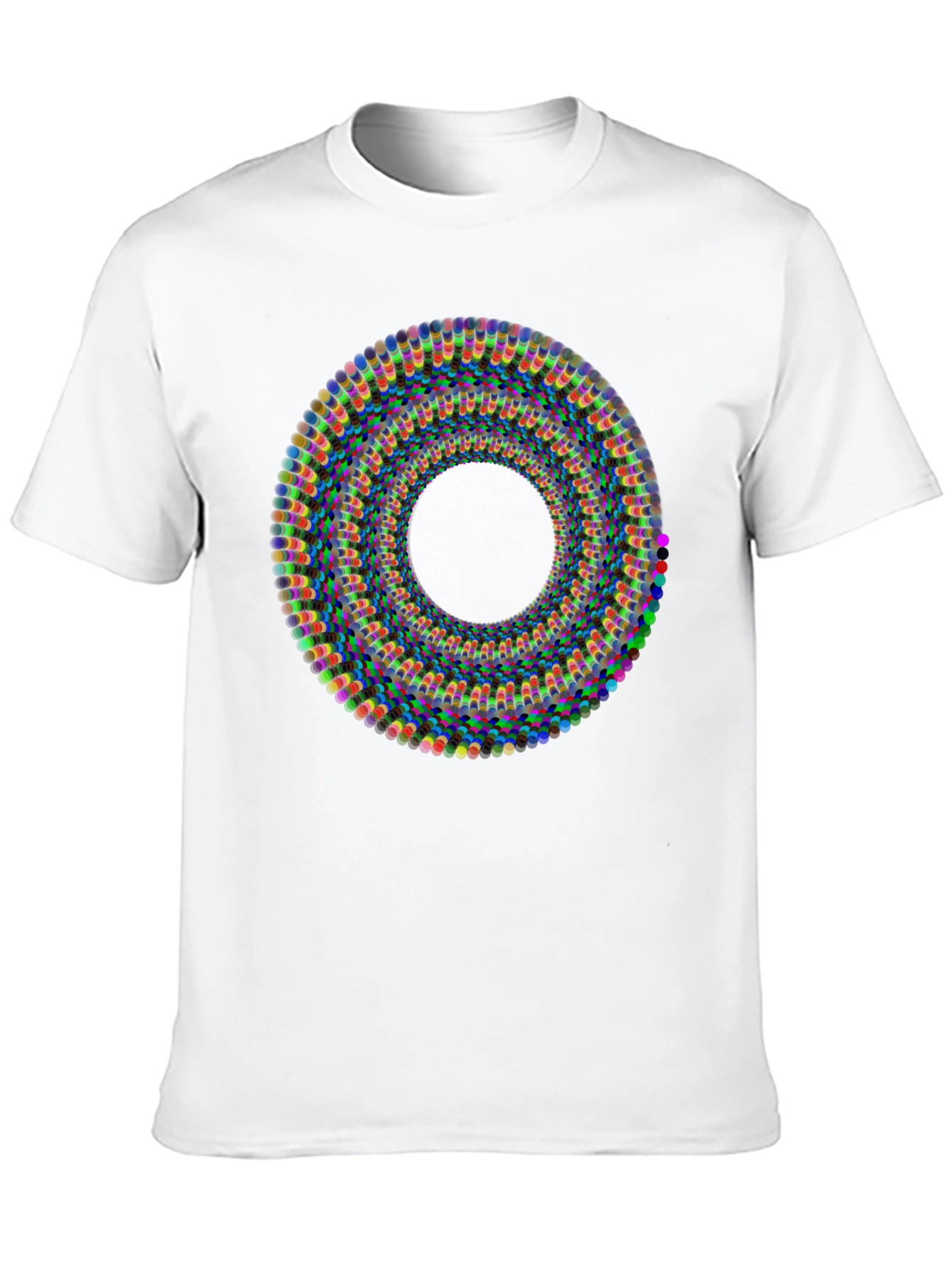 Abstract Illusion Black T-Shirt