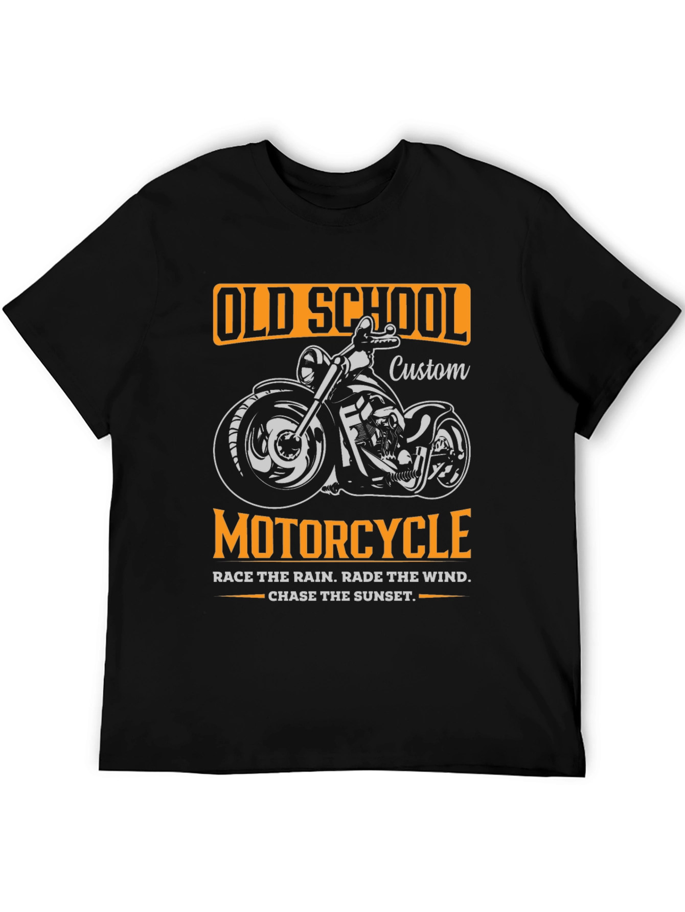 Old School Motorcycle Graphic T-Shirt