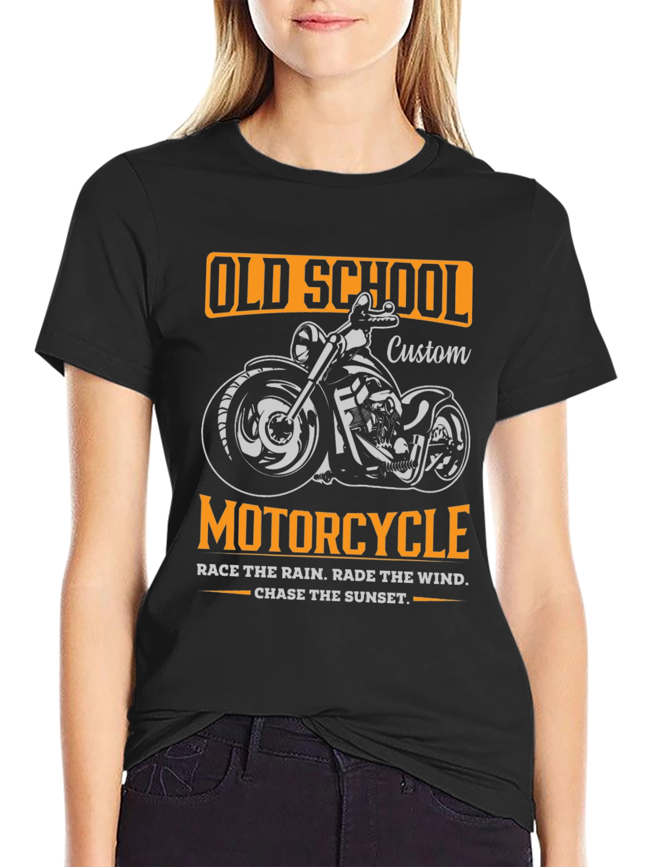 Old School Motorcycle Graphic T-Shirt