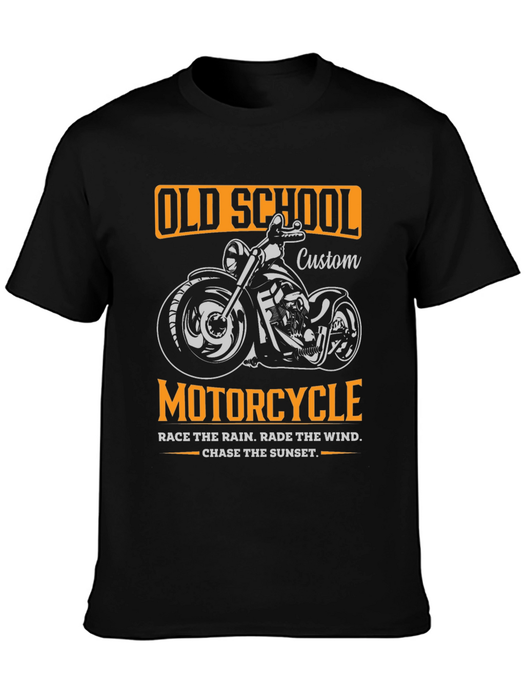 Old School Motorcycle Graphic T-Shirt