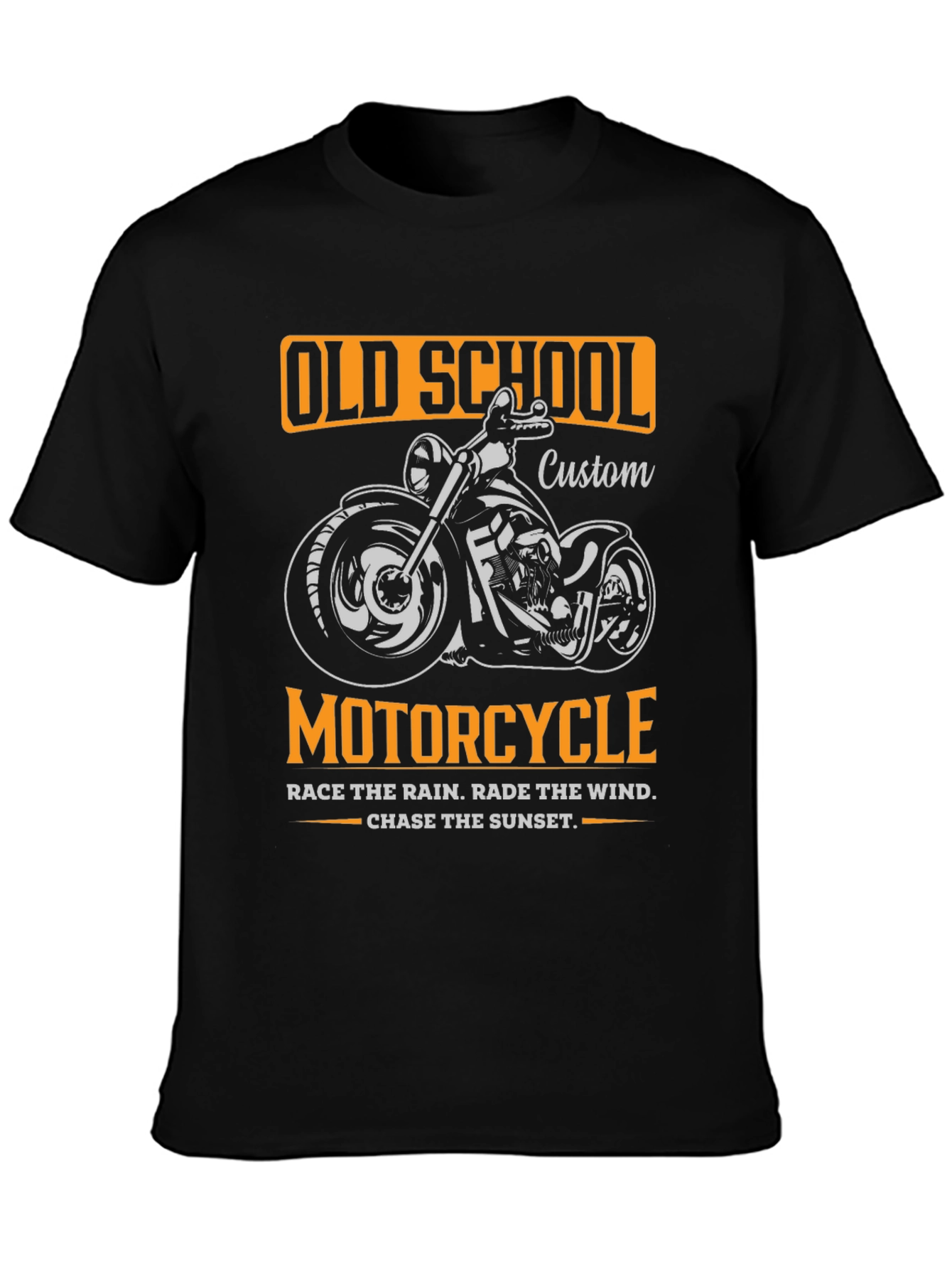 Old School Motorcycle Graphic T-Shirt