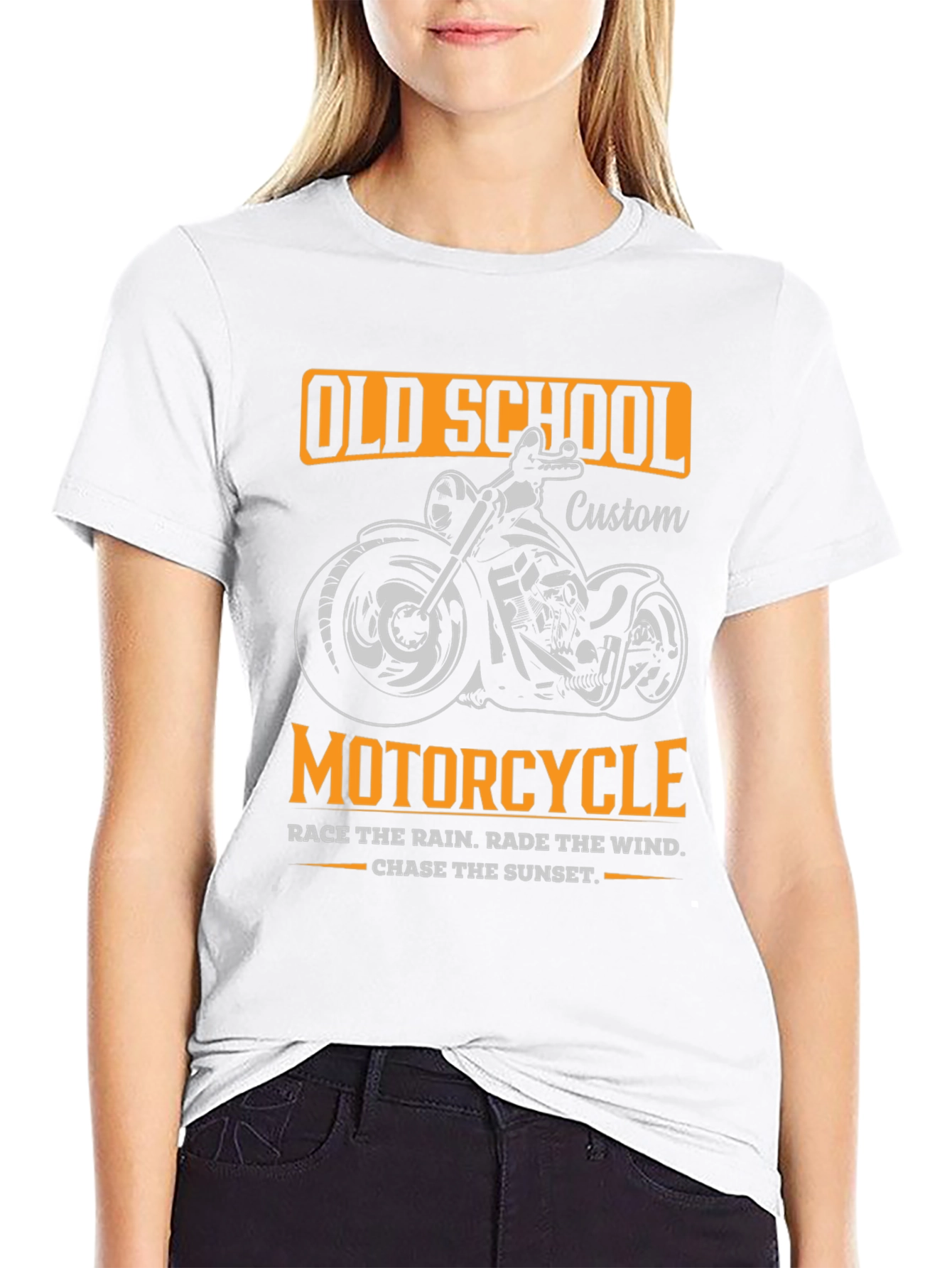 Old School Motorcycle Graphic T-Shirt