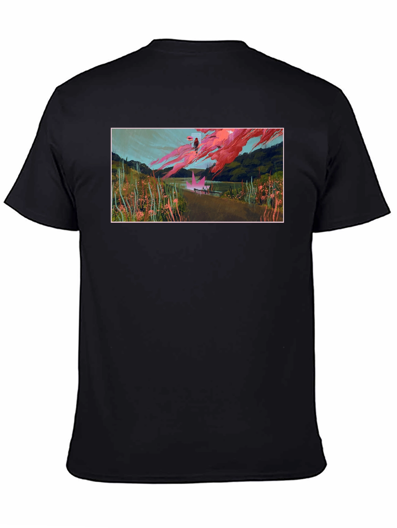 Abstract Landscape Graphic Tee - Unique Art Shirt