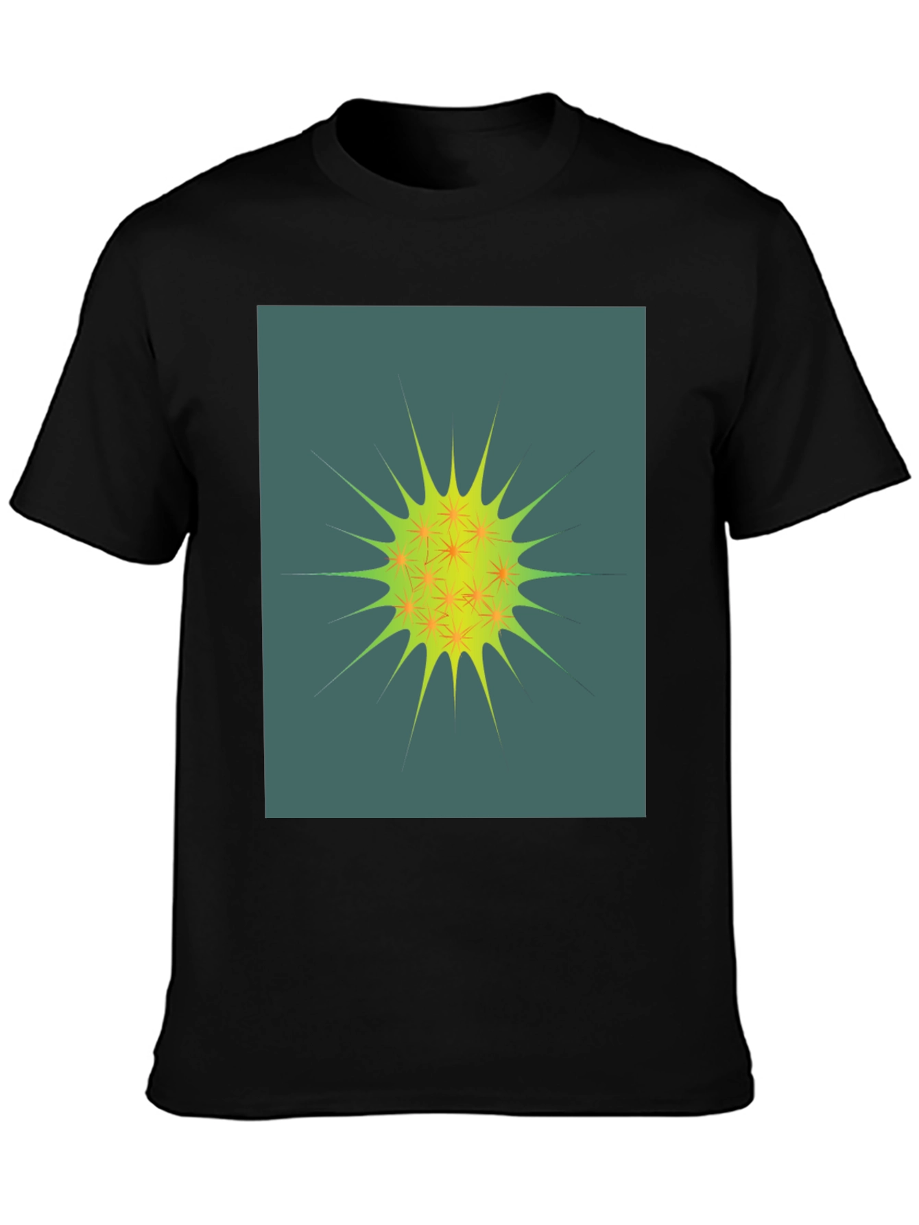 Abstract Graphic Print Crew Neck T-Shirt