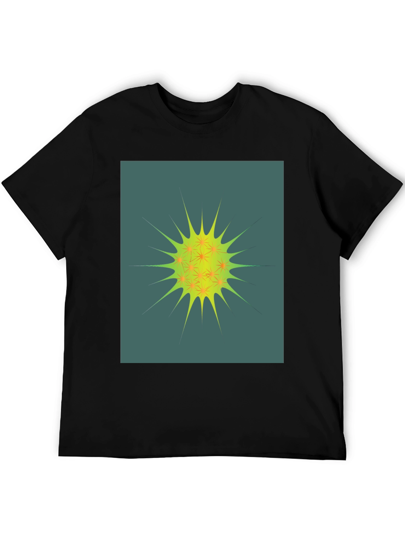 Abstract Graphic Print Crew Neck T-Shirt