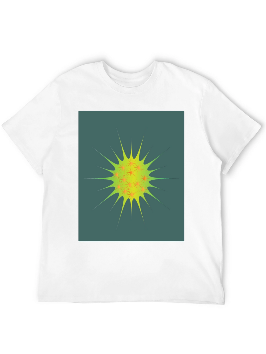 Abstract Graphic Print Crew Neck T-Shirt