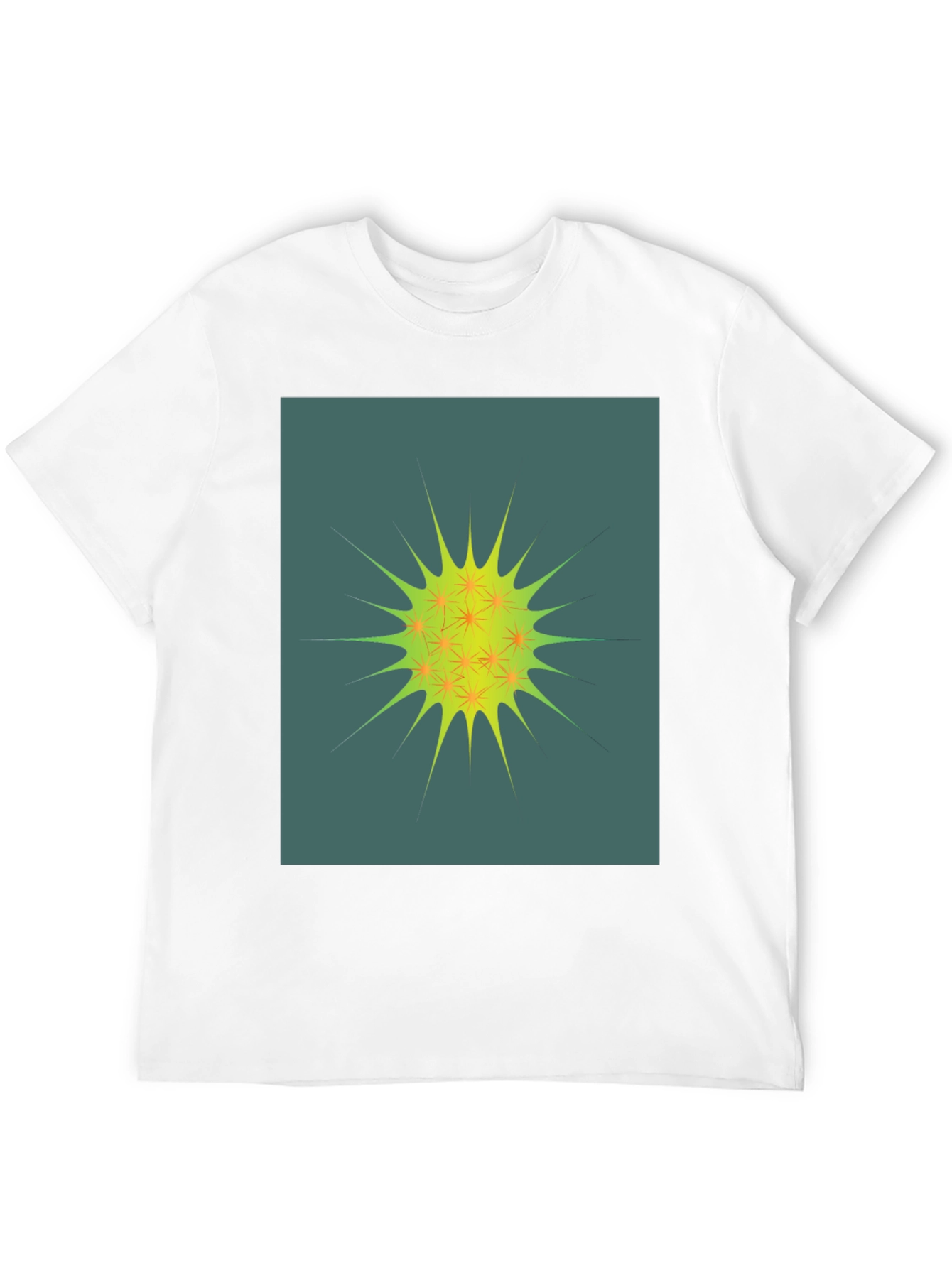 Abstract Graphic Print Crew Neck T-Shirt