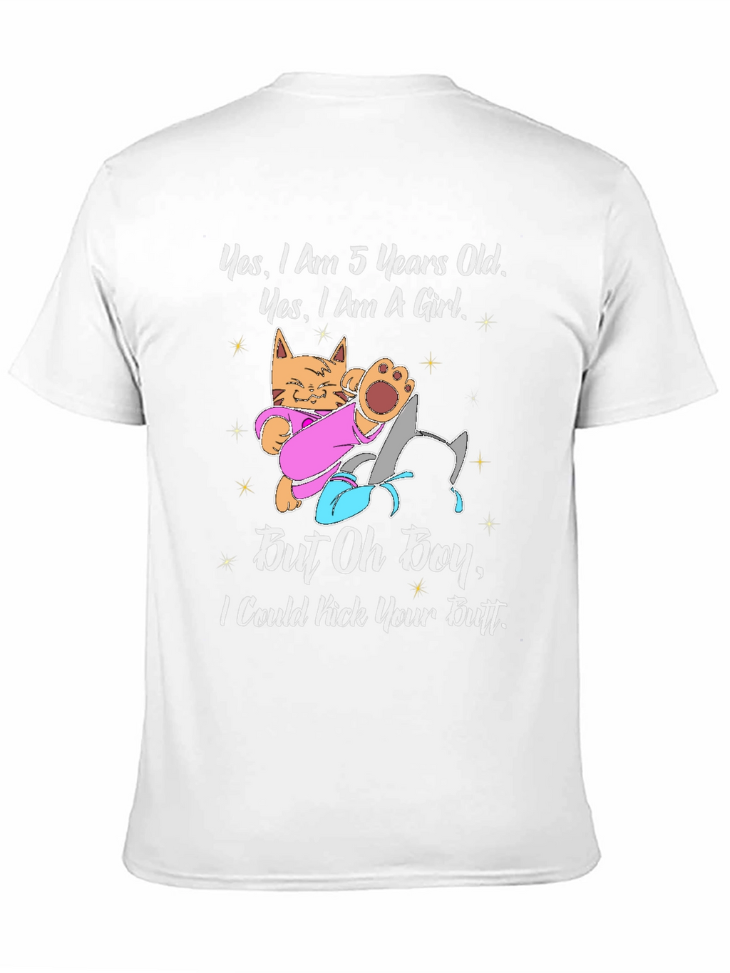 5 Year Old Girl Cat T-Shirt