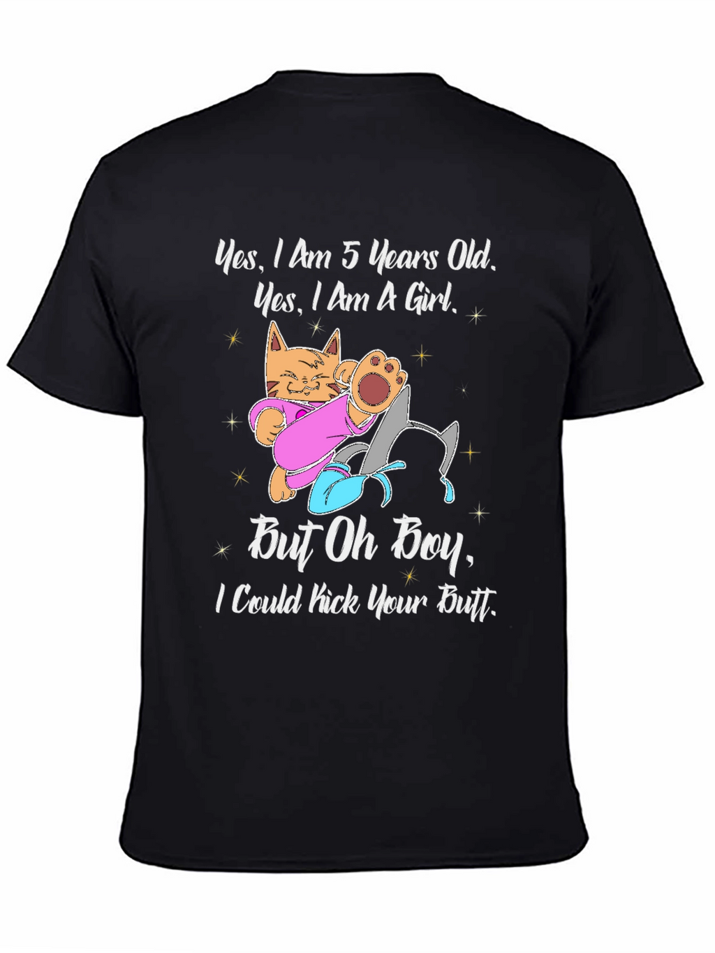 5 Year Old Girl Cat T-Shirt