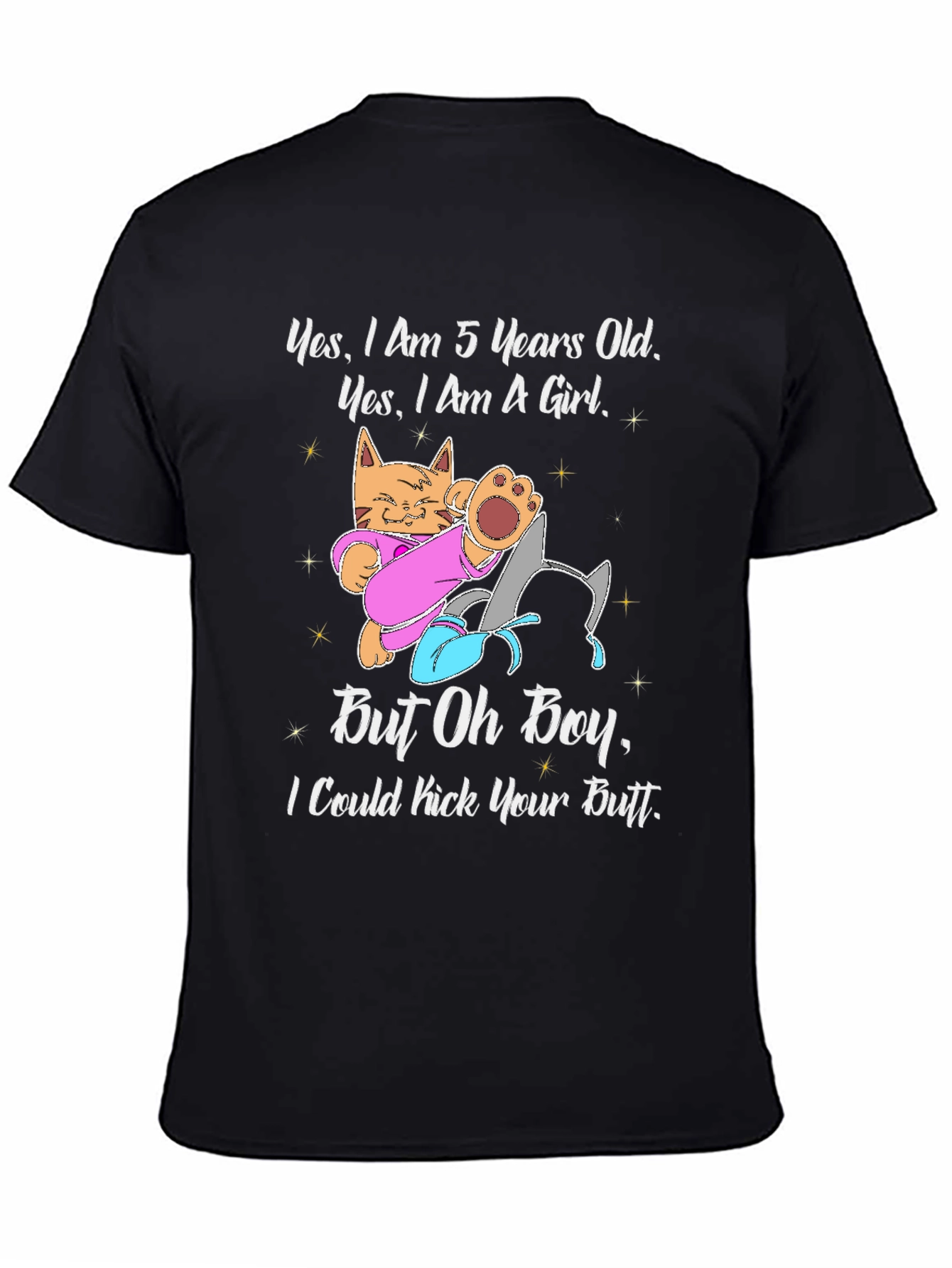 5 Year Old Girl Cat T-Shirt