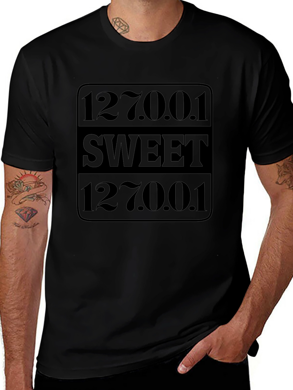 127.0.0.1 Sweet T-Shirt - Black
