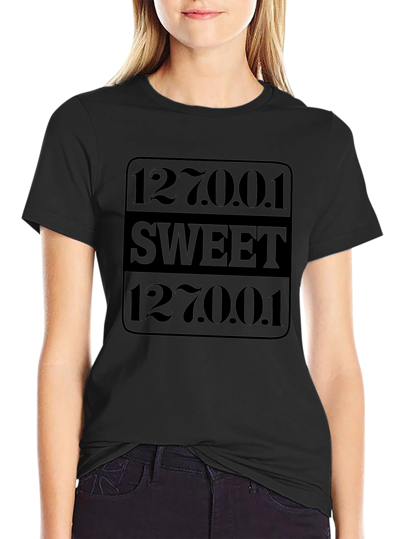 127.0.0.1 Sweet T-Shirt - Black