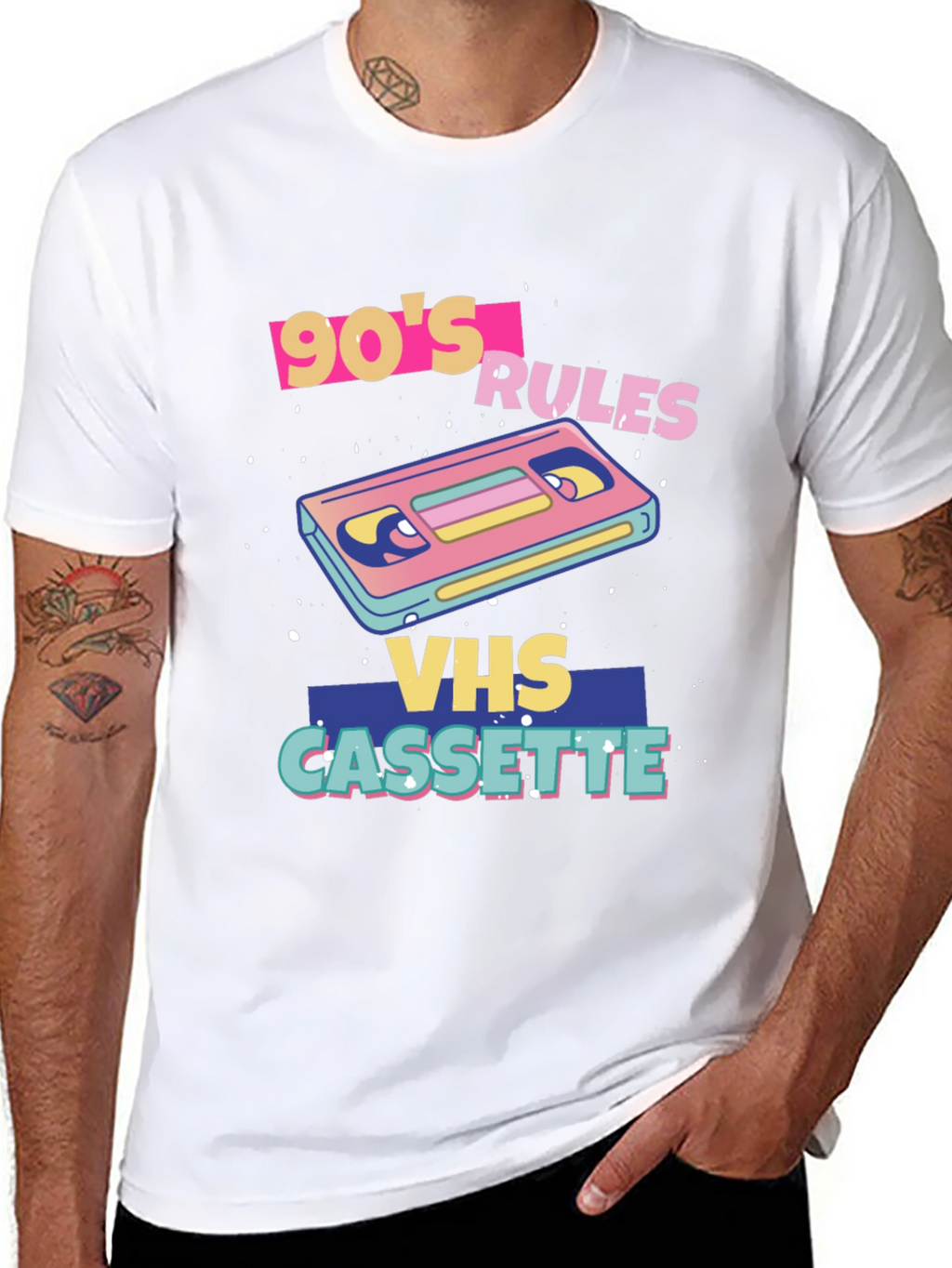 90s Rules VHS Cassette Graphic Tee