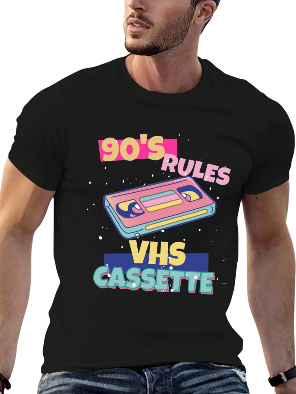90s Rules VHS Cassette Graphic Tee