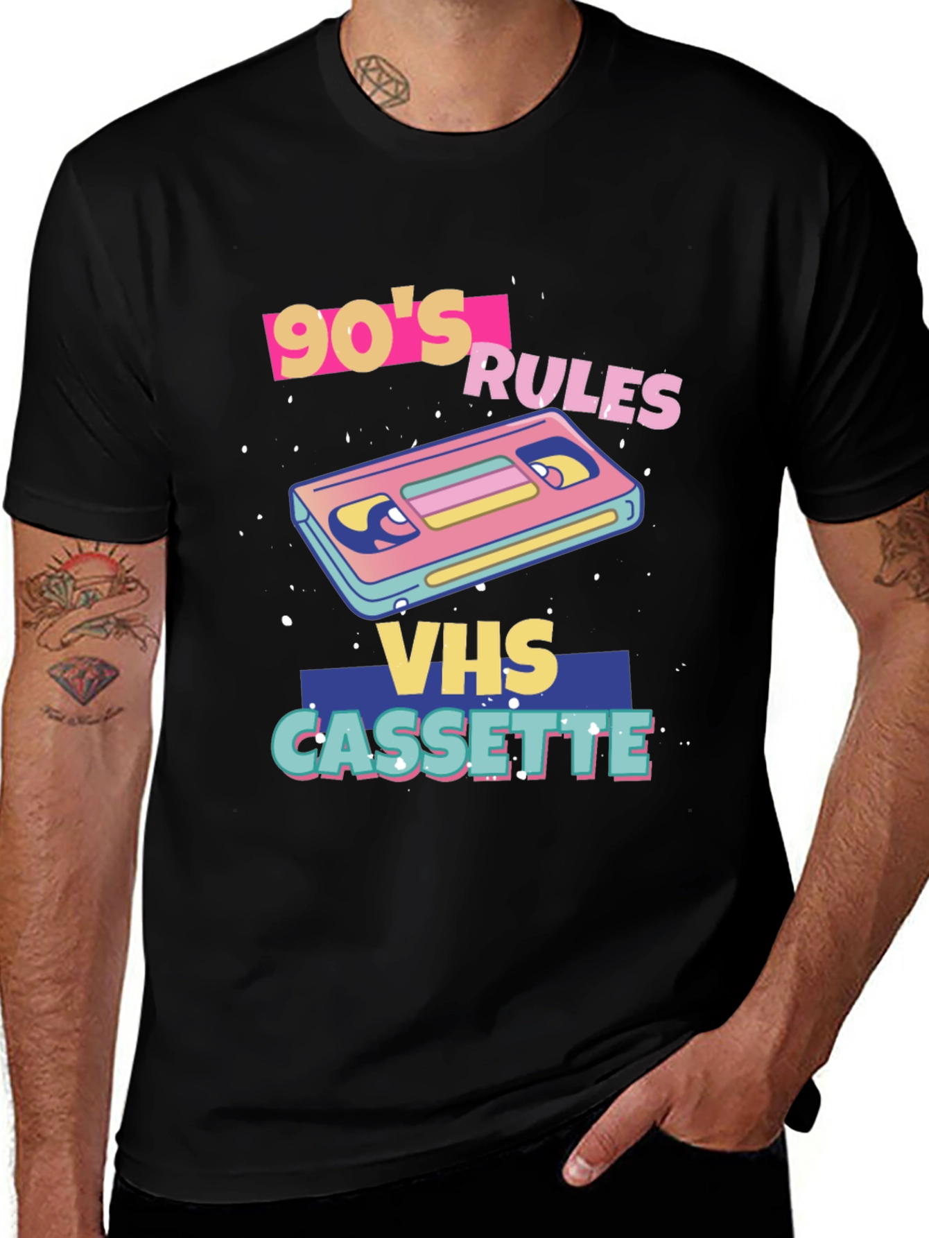 90s Rules VHS Cassette Graphic Tee