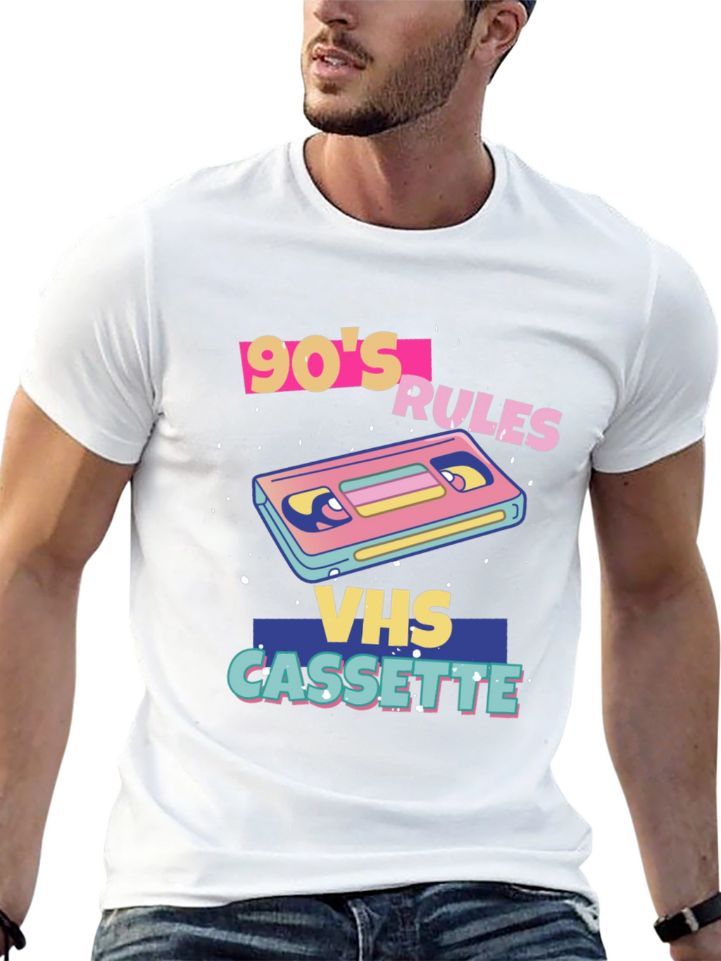 90s Rules VHS Cassette Graphic Tee