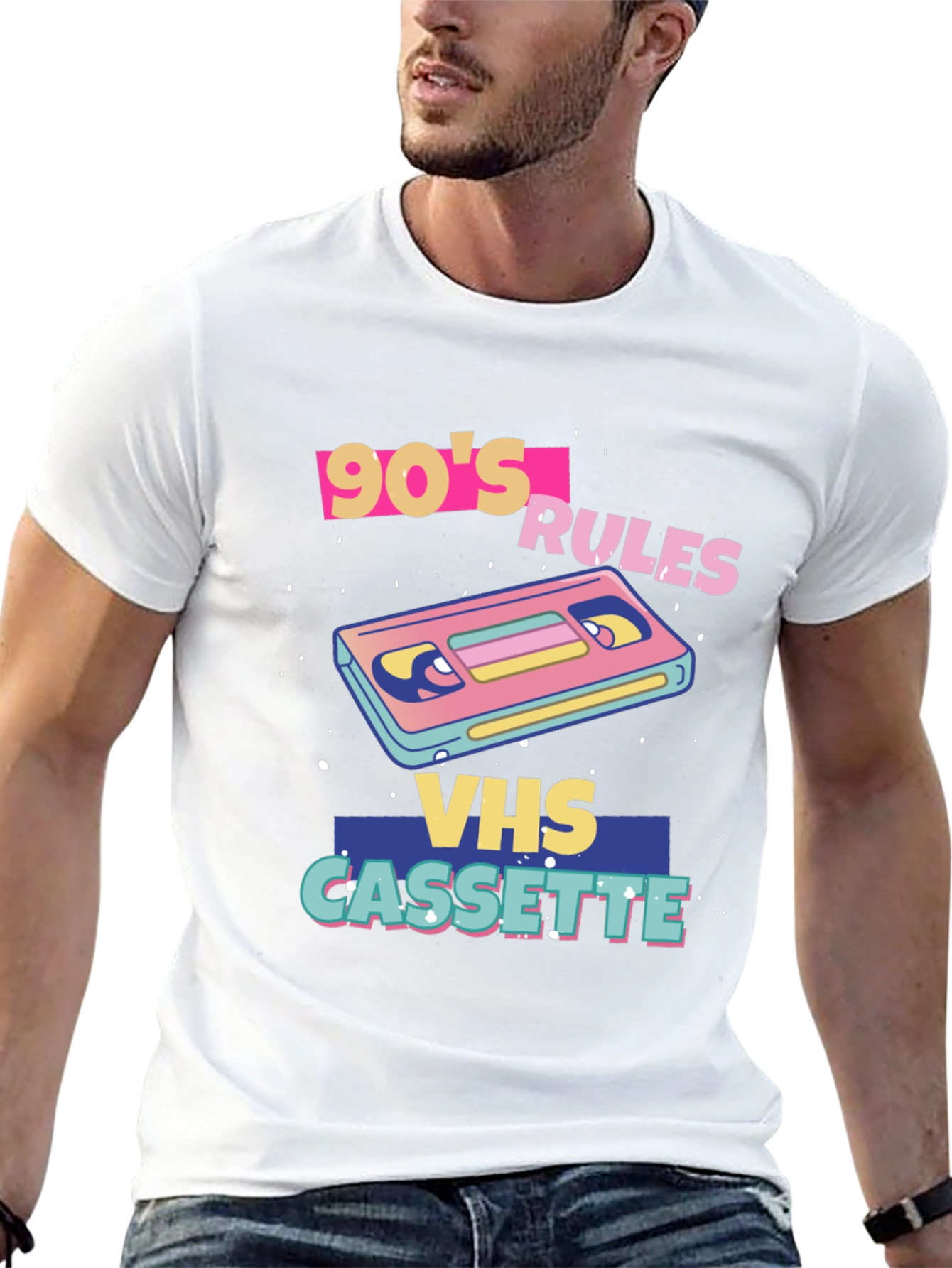 90s Rules VHS Cassette Graphic Tee