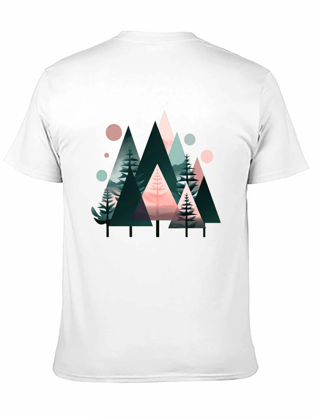 Abstract Geometric Forest Graphic Tee
