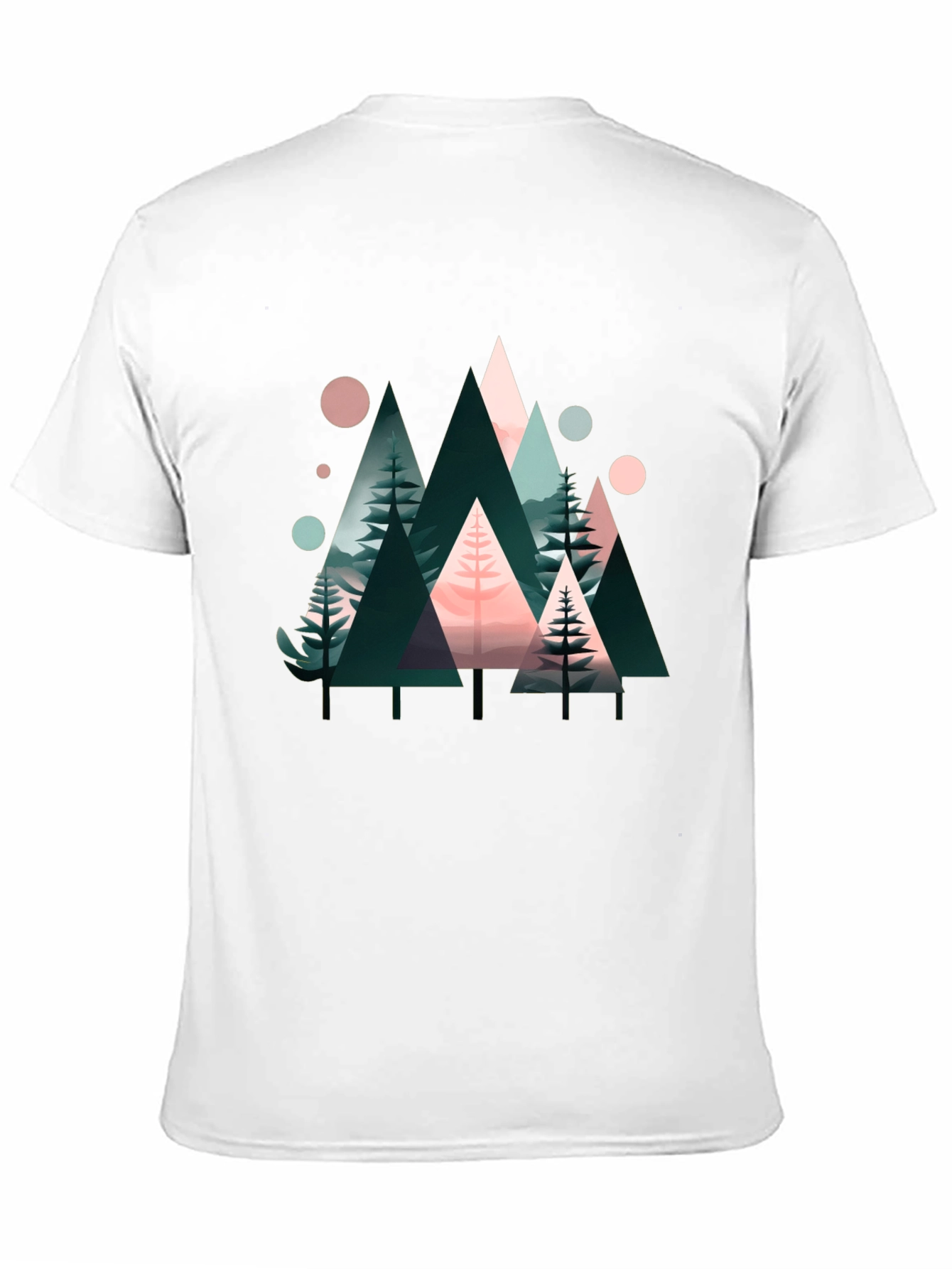 Abstract Geometric Forest Graphic Tee
