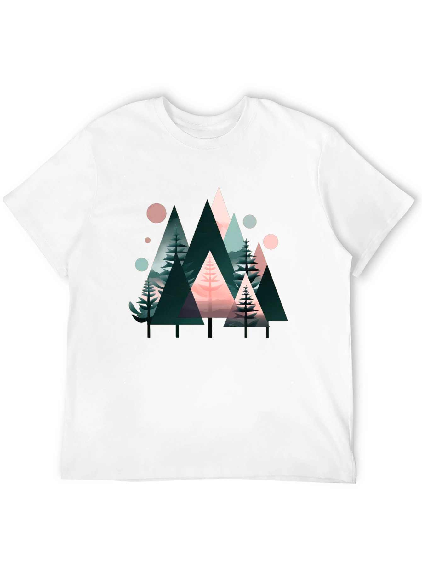 Abstract Geometric Forest Graphic Tee