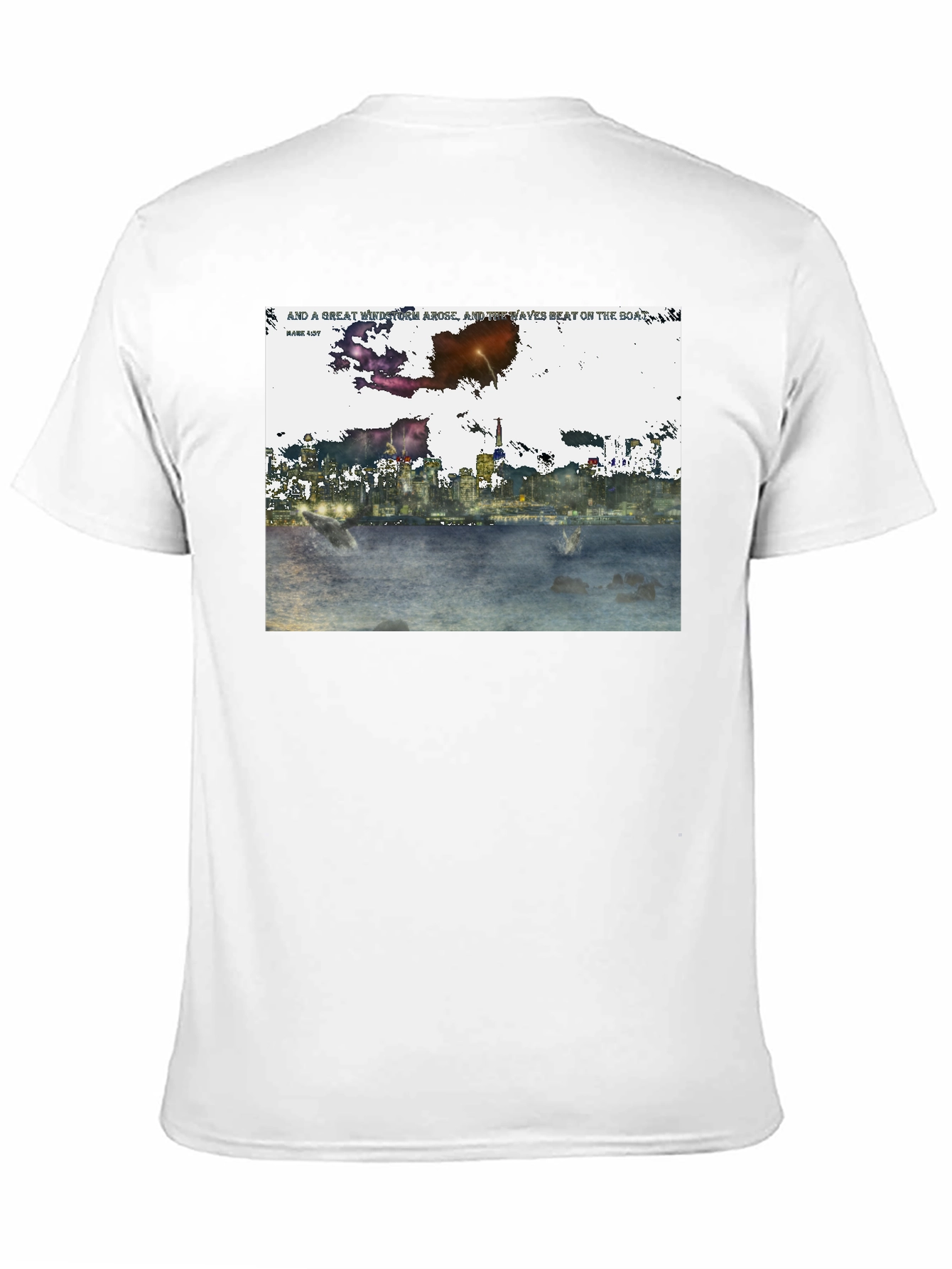Abstract Cityscape Graphic T-Shirt