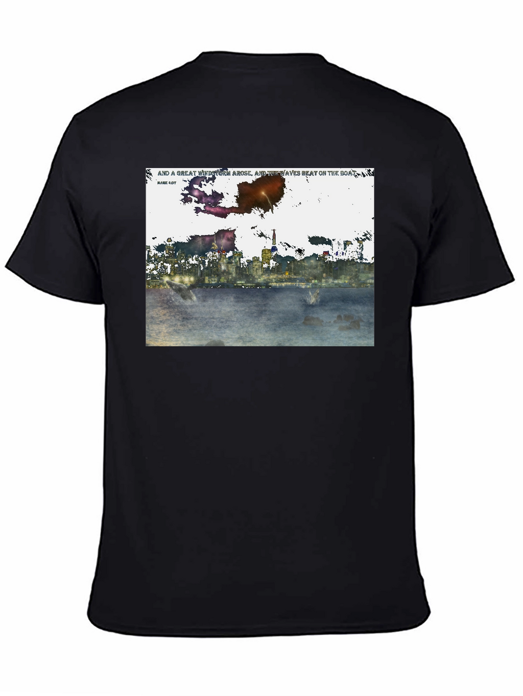 Abstract Cityscape Graphic T-Shirt