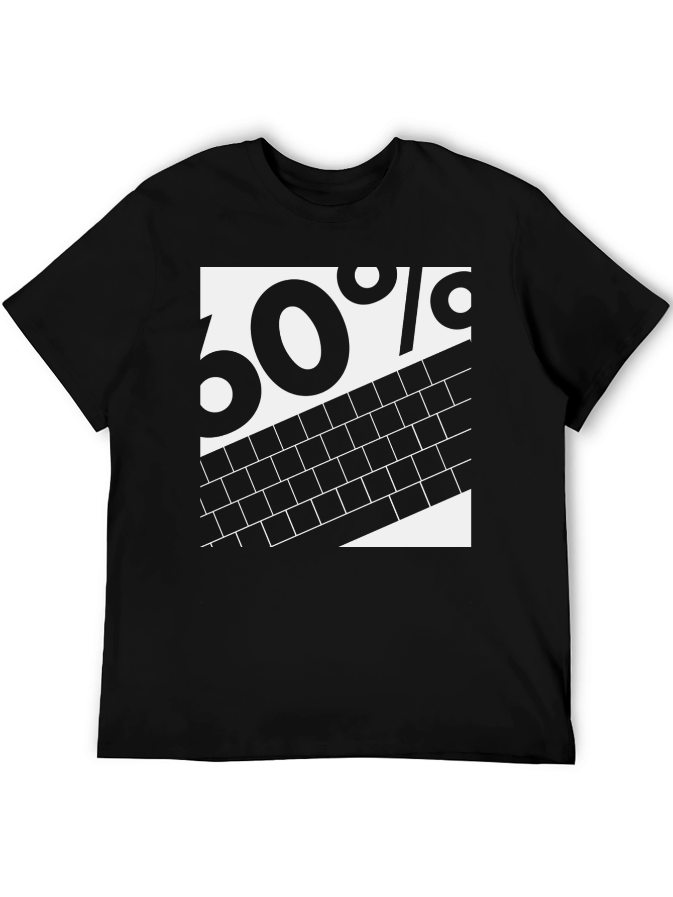 60% Brick Graphic Tee - Black