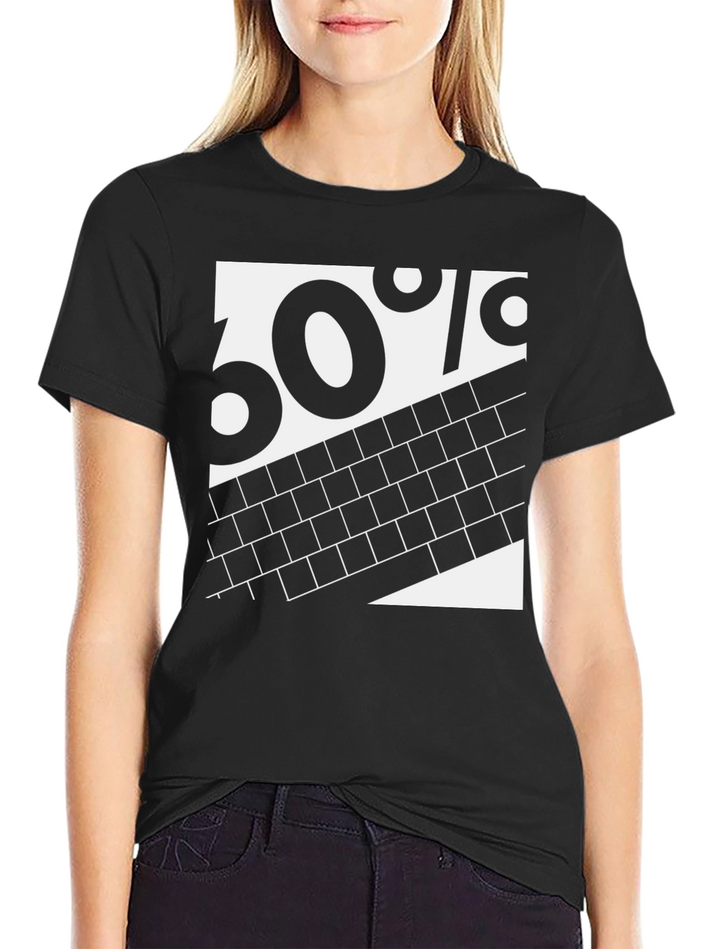 60% Brick Graphic Tee - Black