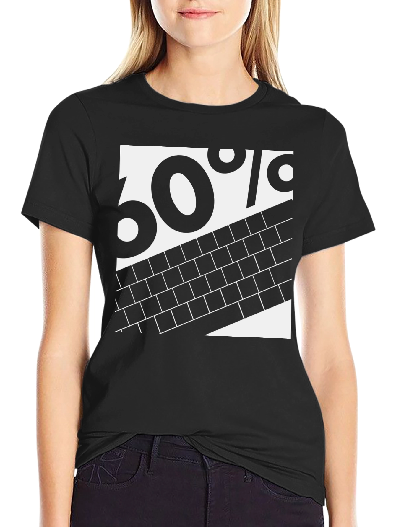 60% Brick Graphic Tee - Black