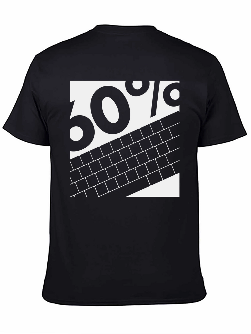 60% Brick Graphic Tee - Black