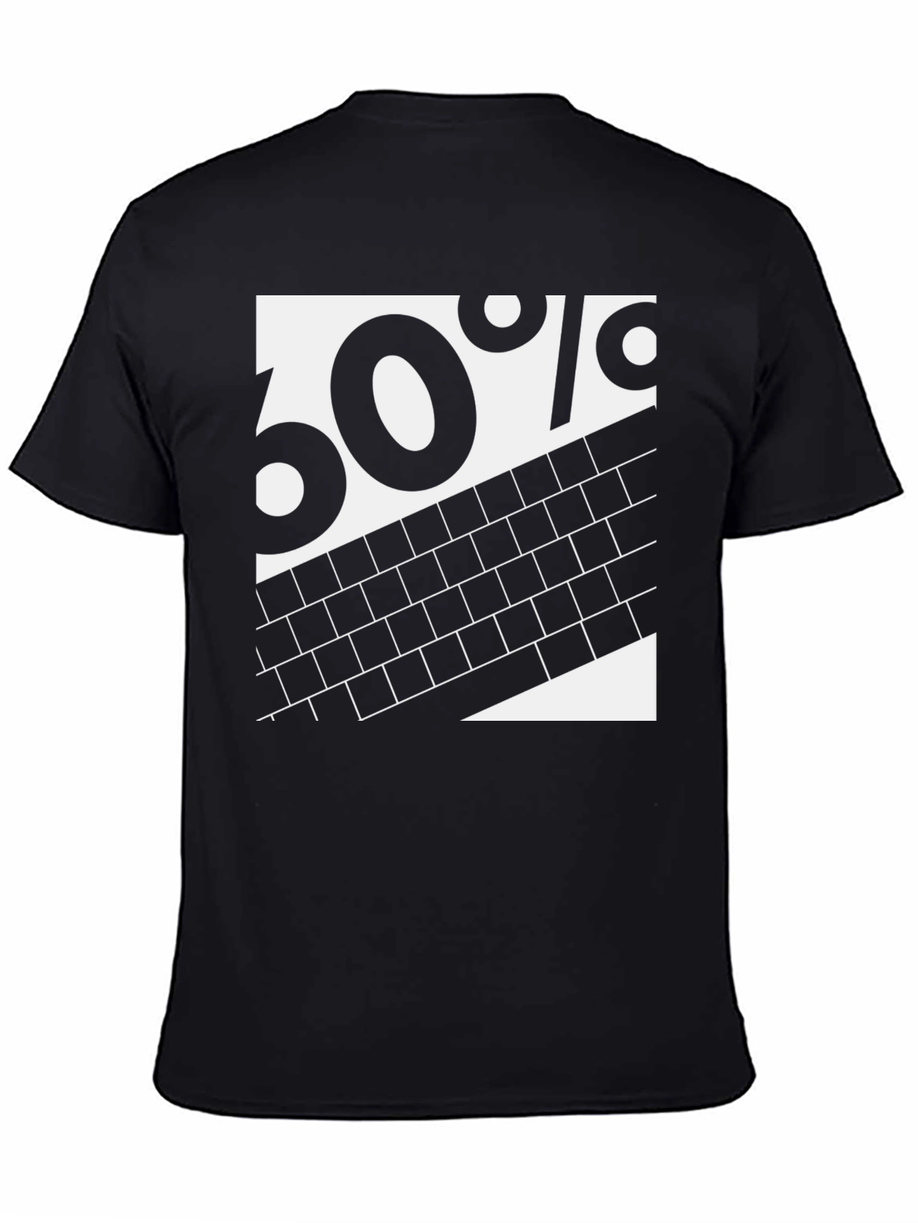 60% Brick Graphic Tee - Black