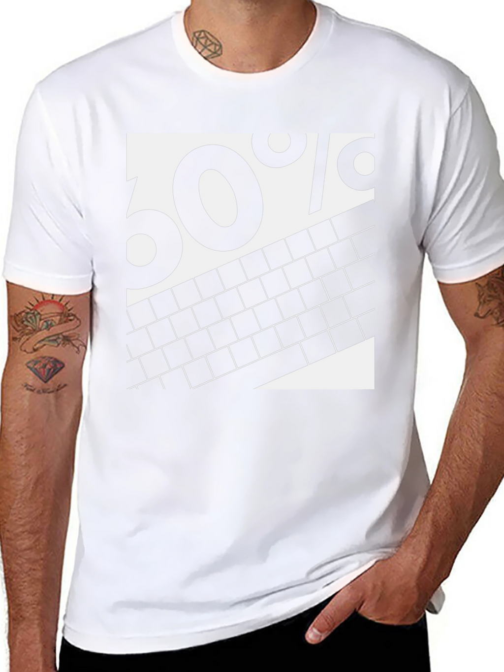 60% Brick Graphic Tee - Black