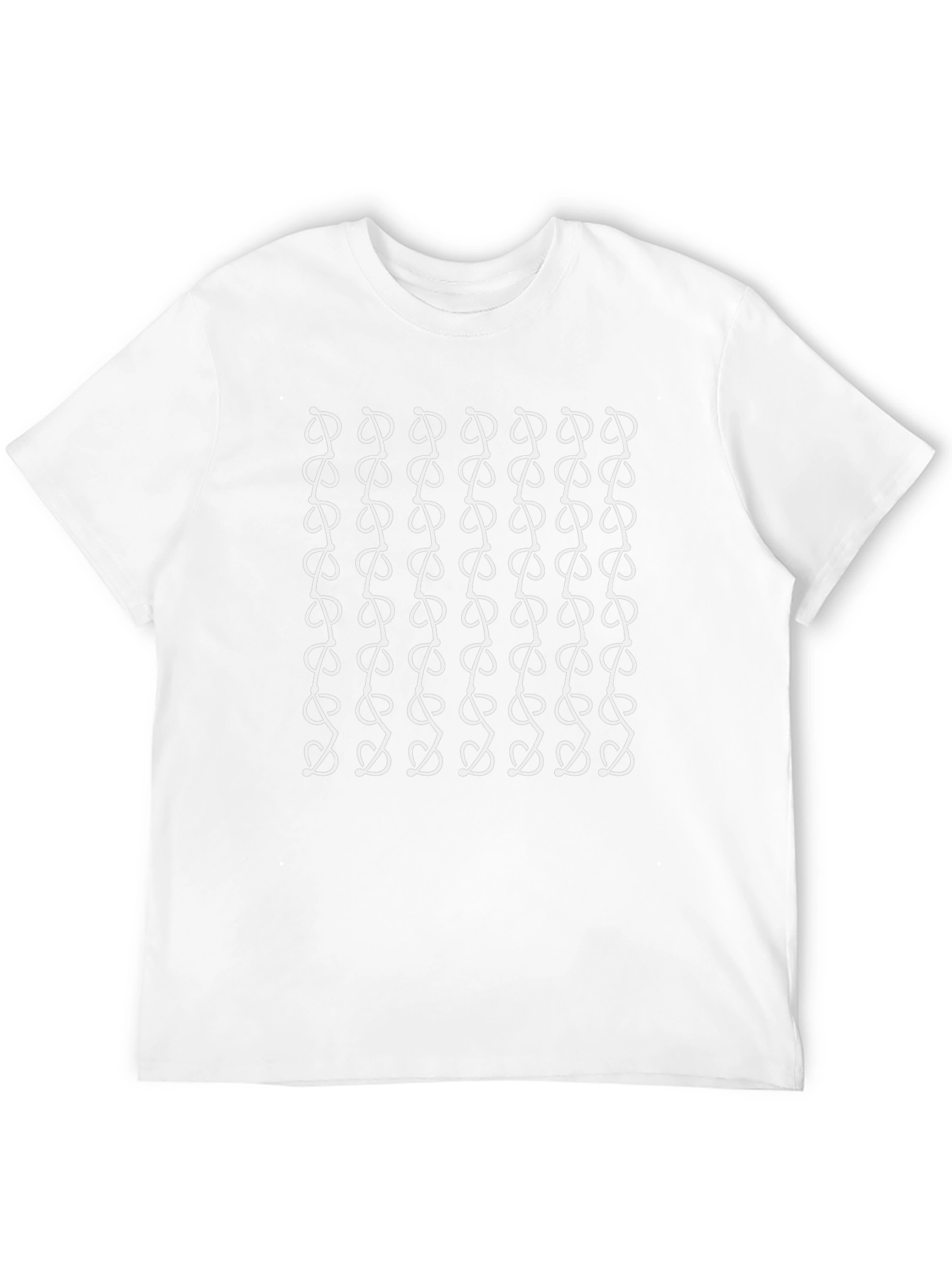Abstract Pattern Black Graphic Tee Shirt