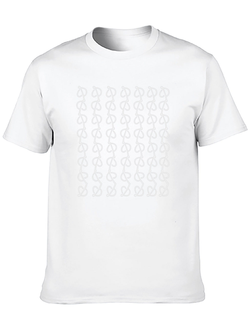 Abstract Pattern Black Graphic Tee Shirt