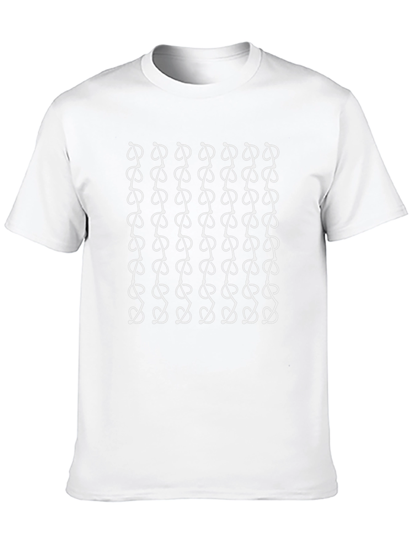 Abstract Pattern Black Graphic Tee Shirt