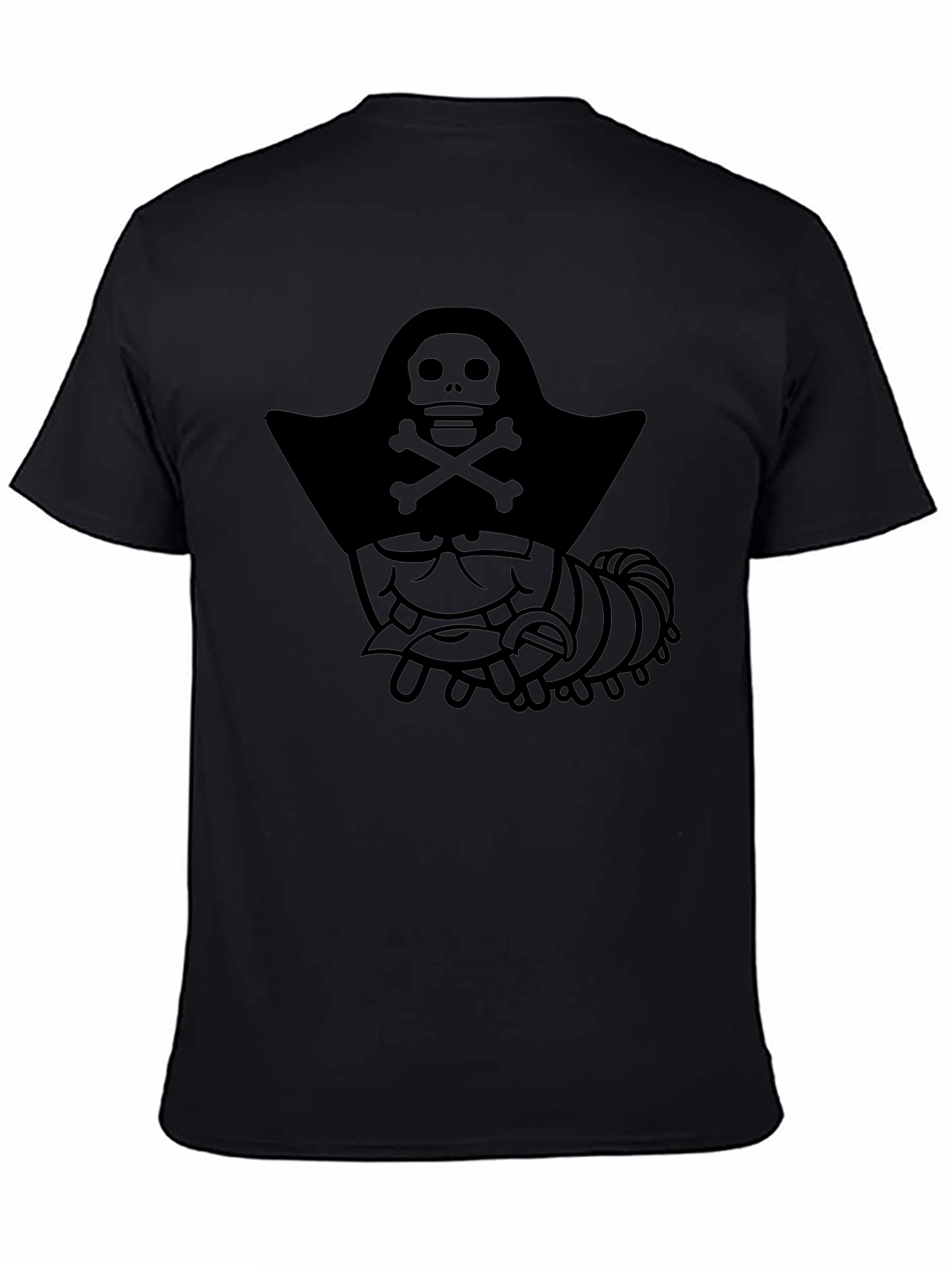 Pirate Caterpillar Black Graphic T-Shirt