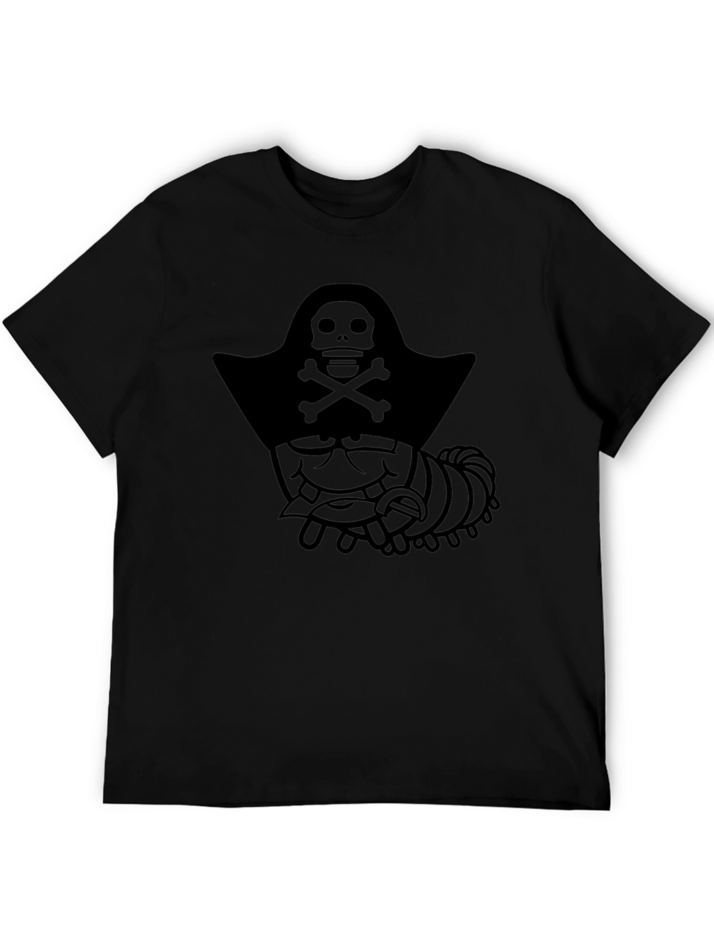 Pirate Caterpillar Black Graphic T-Shirt
